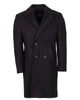 Black Double Breasted Belted Trench Coat
