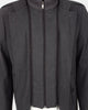 Anthracite Single Breasted Overcoat with Removable Quilted Insert