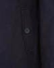 Dark Blue Single Breasted Overcoat with Removable Quilted Insert