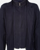 Dark Blue Single Breasted Overcoat with Removable Quilted Insert