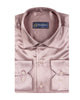 Pink Shiny Plain Satin Classic Men’s Shirt