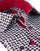 White Seed Print Shirt with Matching Handkerchief