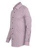 Burgundy Stripe Print Long Sleeve Shirt