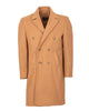 Camel Double Breasted Belted Trench Coat