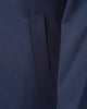 Navy Zip-Up Jacket with Classic Collar