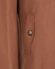 Brown Single Breasted Overcoat with Removable Quilted Insert