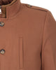 Brown Single Breasted Overcoat with Removable Quilted Insert