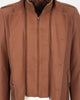 Brown Single Breasted Overcoat with Removable Quilted Insert