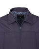 Navy Zip-Up Jacket with Classic Collar