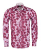 Purple Stripe Daisy Floral Print Shirt