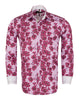 Purple Stripe Daisy Floral Print Shirt