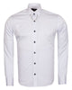 White Round Collar Pin Shirt