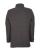 Anthracite Single Breasted Overcoat with Removable Quilted Insert-Makrom