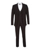 Anthracite Wool Classic Plain 3 Piece Men's Suit-Makrom