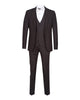 Anthrasite Pure Wool Classic Plain 3 Piece Men's Suit-Makrom