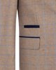 Beige 3 Piece Check Suit-Makrom