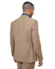 Beige Classic Plain 3 Piece Men's Suit-Makrom
