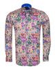 Beige Colourful Skull Print with Matching Handkerchief-Makrom