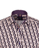 Beige Polka Dot Print Shirt-Makrom