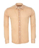 Beige Sparkle Studded Glitter Shirt-Makrom