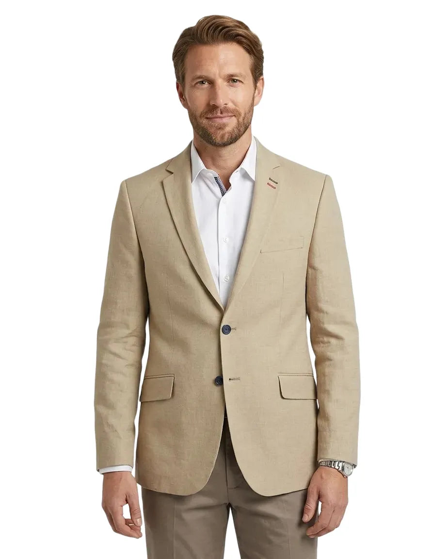 Cream Linen Fashion Blazer