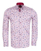 Bird Print Shirt with Matching Handkerchief-Makrom