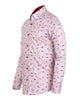 Bird Print Shirt with Matching Handkerchief-Makrom