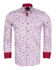 Bird Print Shirt with Matching Handkerchief-Makrom