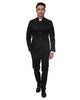Black 2 Piece Mandarin Men's Suit-Makrom