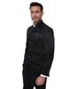 Black 2 Piece Mandarin Men's Suit-Makrom