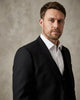 Black Classic Plain 3 Piece Men's Suit