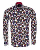 Black Day of the Dead Skull Print Shirt with Matching Handkerchief-Makrom