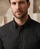Black Dotted Print Shirt