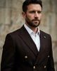 Black 2-Piece Double-Breasted Suit from Makrom Fashion
