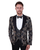 Black Floral Men's Fashion Blazer-Makrom