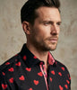 Black Heart Print Shirt