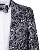 Black & Paisley Three Piece Fashion Suit-Makrom