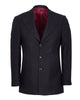 Black Plain Design Men's Overcoat-Makrom