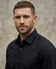 Black Plain Pure Cotton Non Iron Men's Shirt