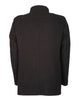 Black Single-Breasted Overcoat with Removable Quilted Inner Layer-Makrom