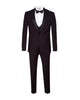 Black Tuxedo 4 Piece Suit Contrasting Lapel-Makrom