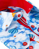 Blue Ballon Print Shirt with Matching Handkerchief-Makrom
