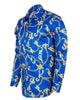 Blue Baroque Chain & Paisley Print Men`s Shirt-Makrom