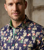 Blue Floral Print with Matching Handkerchief