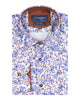 Blue Floral Print with Matching Handkerchief-Makrom