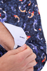 Blue Japanese Fish Print with Matching Handkerchief-Makrom