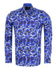 Blue Poppy Print with Matching Handkerchief-Makrom
