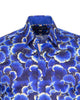 Blue Poppy Print with Matching Handkerchief-Makrom