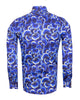 Blue Poppy Print with Matching Handkerchief-Makrom