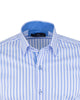 Blue Stripe Classic Men's Shirt-Makrom